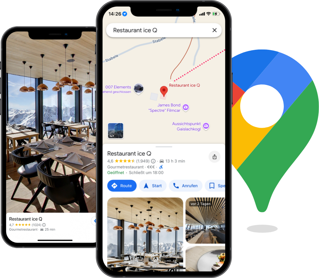 Ansicht in Google